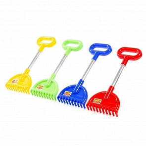 Грабли №20 алюминиевый черенок с ручкой, длина - 34 см (Полесье, 41104) (ассортимент)