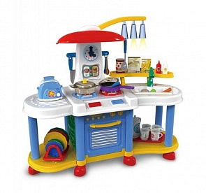 Помогаю Маме. Электромеханическая кухня с 32 аксессуарами, водой, со светом и звуком (ABtoys,  PT-00196)