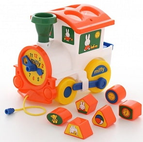 Логический паровозик с 6 кубиками №2 - Миффи (Полесье, п-64257)