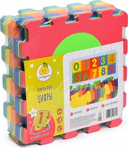 Коврик-пазл – Цифры, 10 деталей (ЯиГрушка, 59827)