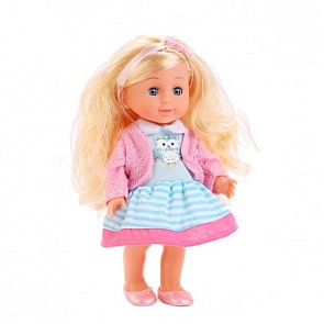 Интерактивная кукла Полина озвученная, размер 25 см. (Карапуз, POLI-10-A-RUsim)