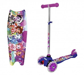 Трехколесный самокат - Enchantimals, светящиеся колеса (1Toy, Т15436Д)