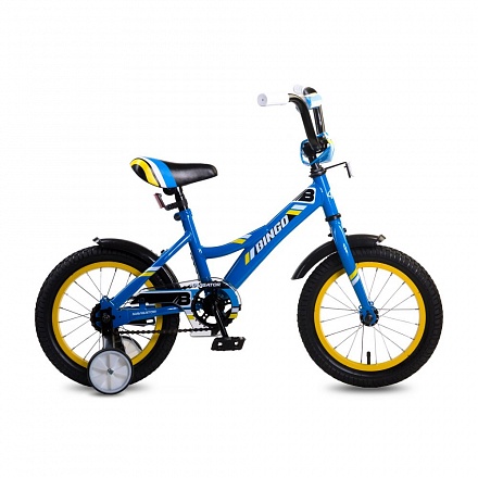 Детский велосипед Navigator Bingo синий, колеса 14", стальная рама, стальные обода, ножной тормоз 