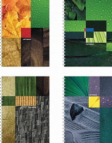 Тетрадь 120 листов Клетка «Eco-Texture» (Полиграфика, 35650)