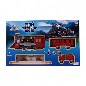 Железная дорога с дымом, светом и звуком, длина полотна 268 см (Joy Toy, A144-H06174sim) 