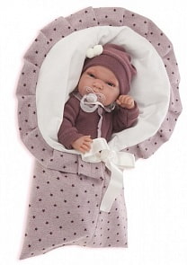 Кукла Паола в фиолетовом, 33 см. (Antonio Juan Munecas, 6015V)