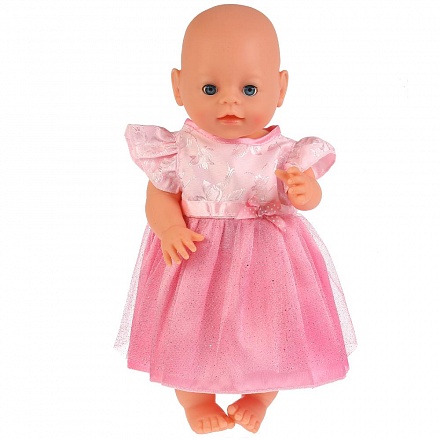 Одежда для кукол 40-42 см – Розовое праздничное платье 