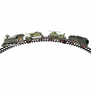 Железная дорога на батарейках, свет и звук, с аксессуарами (B959997)