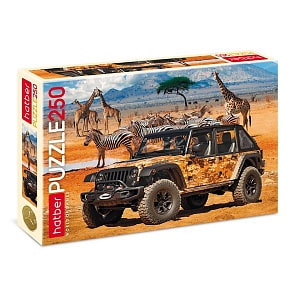Пазлы – Сафари, 250 элементов, А3 формат (Hatber, 250ПЗ3-16375)