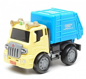 Грузовик-Мусоровоз со звуком и светом, металлическая кабина, 1:60 (Ami&Co, 21692/8498)