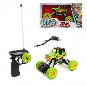 Машина радиоуправляемая 4 канала, свет, аккумулятор, USB шнур, разные цвета (Наша игрушка, 6149S) (ассортимент)