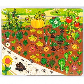 Доска развивающая, набор - Овощи на грядке, 3D (ТД Бэмби, 7907)