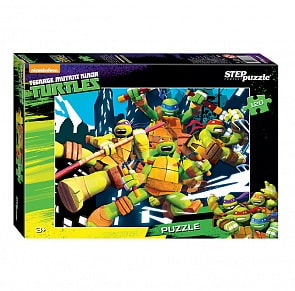 Пазлы 120 Черепашки Ниндзя (Мармелад Медиа) (Step Puzzle, 75137)