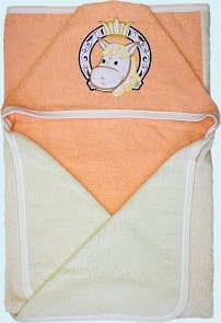 Банное полотенце, молочное (Золотой гусь, 3263)