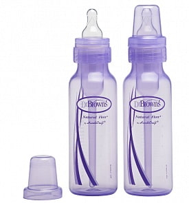 Набор 2-х фиолетовых бутылочек, стандарт (DrBrowns, 213)