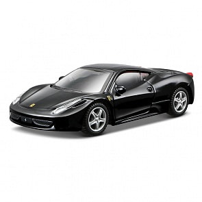 Металлическая машинка сборка Ferrari 458 Italia, масштаб 1:43 (Bburago, 18-35203)