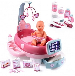 Smoby - электронный набор для ухода за куклой со звуковым и световым эффектами (Smoby,  24223)