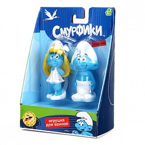 Набор из 2-х игрушек для купания «Смурфики» (Играем вместе, 3R-BOXsim)