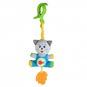 Подвеска с клипсой и прорезывателем – Котик (Умка, RPHT-C)