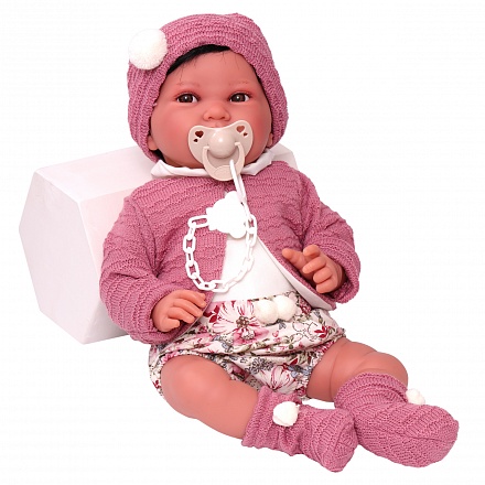 Кукла-малышка Сэнди в розовом 40 см мягконабивная 