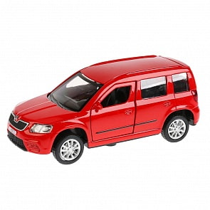 Инерционная металлическая машина Skoda Yeti, длина 12 см, цвет красный (Технопарк, YETI-RD)