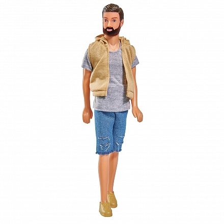 Кукла Кевин с бородой в шортах, 30 см 