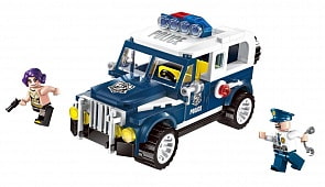 Конструктор - Полицейская машина с фигурками, 149 деталей (Enlighten Brick, BRICK1906)