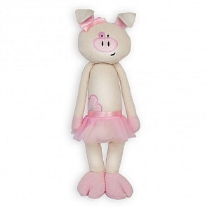 Мягкая игрушка - Свинка с цветочком в юбочке, 33 см (Maxitoys, MT-MRT031830-33)