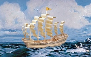 Сборная деревянная модель - Парусник Династии Минь (Wooden Toys, P131)