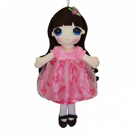 Кукла мягконабивная в розовом платье, 50 см 