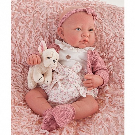 Кукла Реборн – Младенец Фелисидад в розовом, 40 см 
