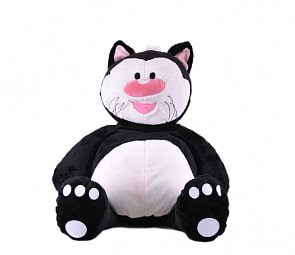 Кот Котя черный сидячий, 56см (Gulliver, 7-42810)