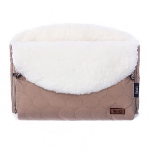 Муфта меховая для коляски Nuovita Polare Bianco Cappuccino/Капучино (Nuovita, NUO-mPOLB_2132)