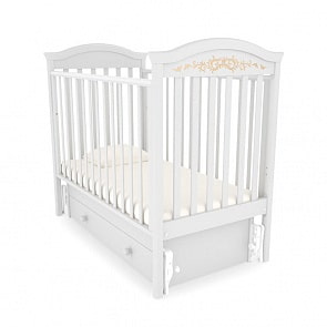 Кровать детская Гандылян К-2002-29м Даниэль Люкс маятник универсальный, белый (Gandylyan, GAN-К-2002-29м_белый)