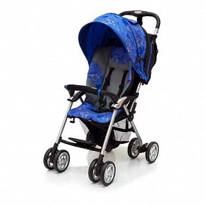Коляска прогулочная Elegant, Black/Blue Flover (Jetem, SC-2_Black/Blue_Flover)
