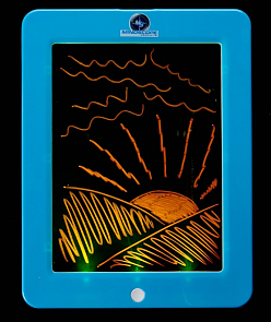 Планшет неоновый с маркерами, голубой (Mindscope, MSPGPB_md)  