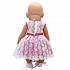 Одежда для кукол: платье с гипюром розового цвета  - миниатюра №1