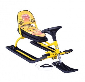 Снегокат 124 Comfort Baby Friends - Пчелка со складной спинкой (Барс, 7618)