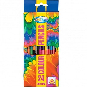 Цветные двусторонние карандаши, 24 цвета, 177 мм (Centrum, 87710)
