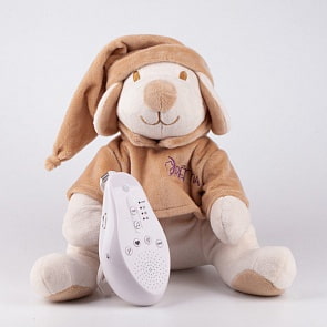 Собачка бежевая с белым и розовым шумом (Drema BabyDou, 111D)