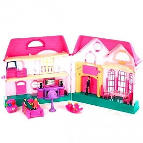 Домик для кукол с аксессуарами, световыми и звуковыми эффектами (Играем вместе, B521287-Rsim)