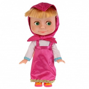 Интерактивная кукла - Маша и Медведь – Маша, 25 см, c набором для чаепития (Карапуз, 83033T)