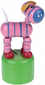 Дергунчик Зебра (Мир Деревянных Игрушек, Д267)