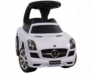 Машинка-каталка – Mercedes Benz SLS AMG, белый, звук (Toyland, 332Б)