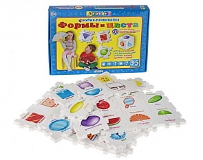 Кубик-развивайка - Формы и цвета (Робинс, 4607058376222)