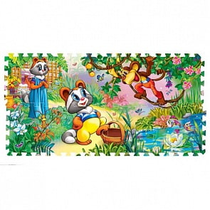 Коврик сборный Крошка Енот, 8 сегментов, каждый 31.5 х 31.5 см. (Играем Вместе, FS-ENOT)