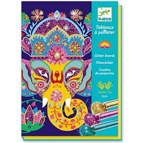 Раскраска - Блестящие животные (Djeco, 09502k)