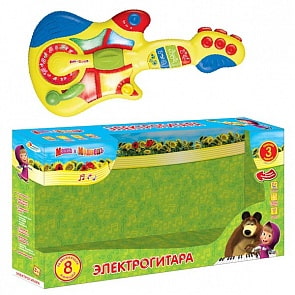 Электрогитара «Маша и медведь», световые эффекты, 5 песен (Играем вместе, WD3646sim)