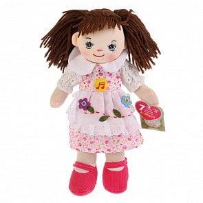 Игрушка мягкая - Кукла 30 см. озвученная, 5 песен и 2 стихотворения А. Барто (Мульти-пульти, BAC8997-RU)