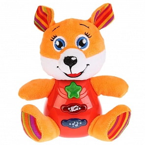 Игрушка плюшевая - Музыкальная лиса. Русские народные сказки и потешки (Умка, YL999-F)